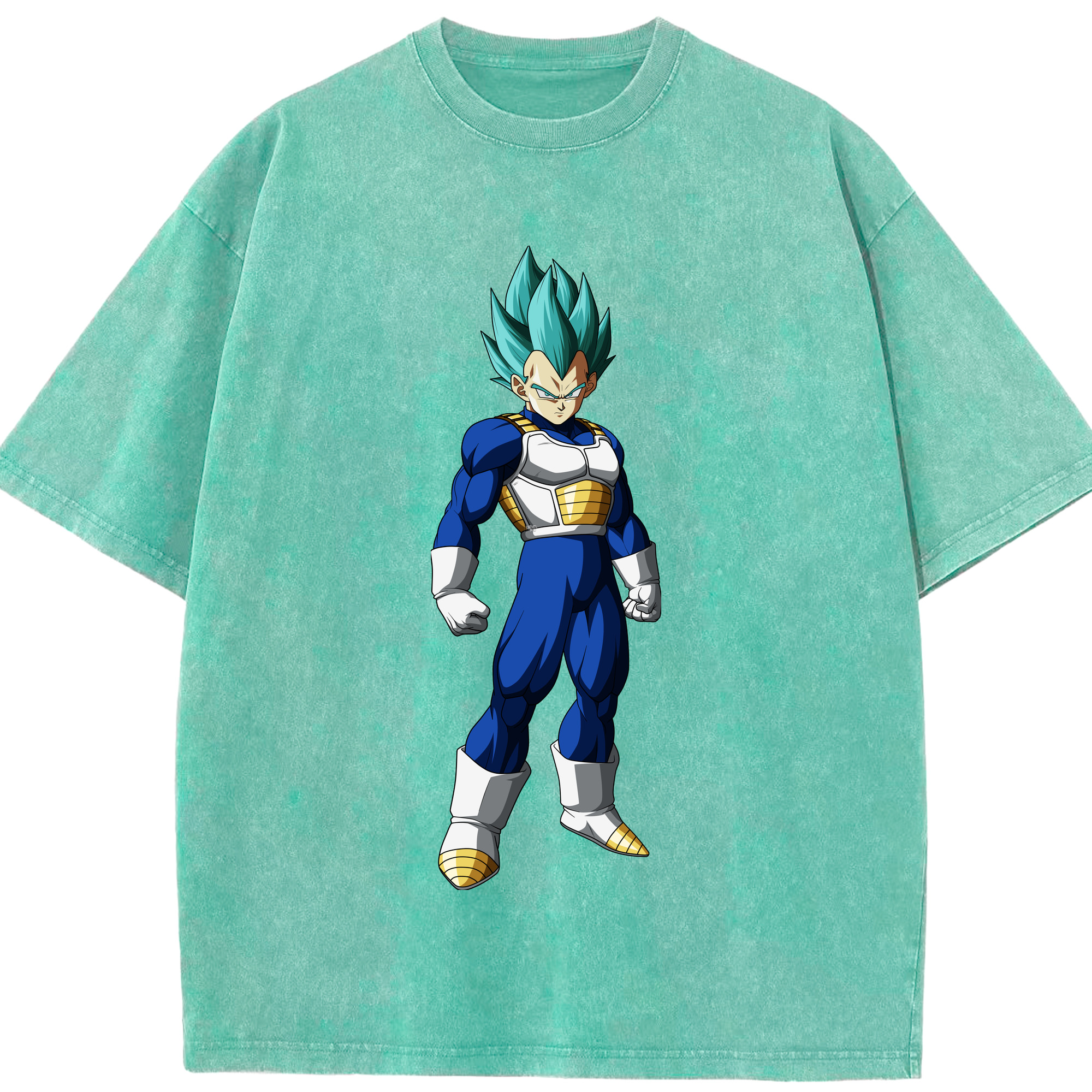 （画像用） ドラゴンボール ベジータ四世（Bejīta Yonsei）DRAGON BALL Vegeta IV 綿100% ヴィンテージ風 半袖Tシャツ（フロントプリント）